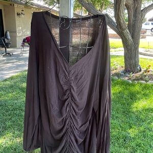 Lane Bryant oversized cinched front blouse 18/20